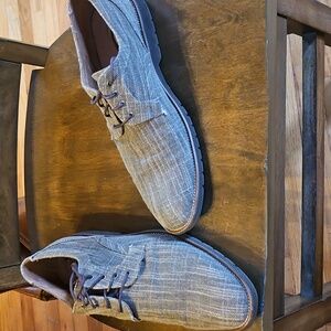 Stacy Adams Brown Taupe Denim Oxfords 14 M